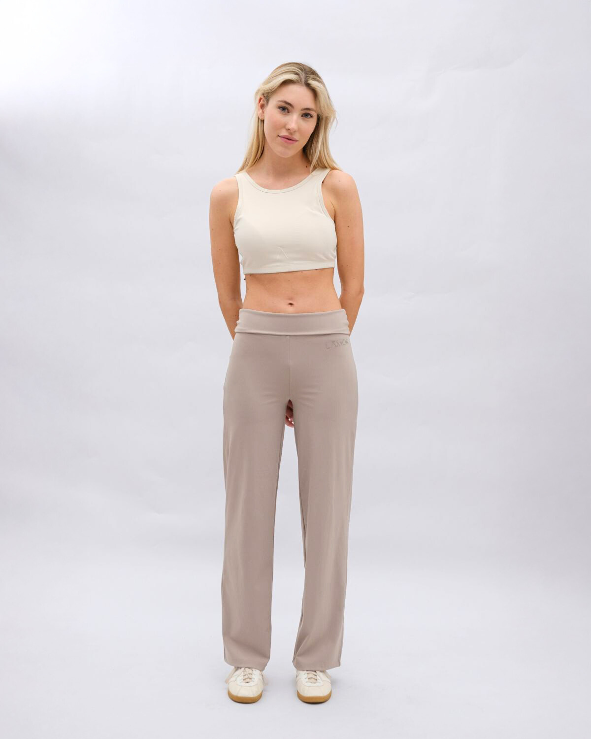 Ā-SCULPT™ Wide Lamor Leg Pants Stone