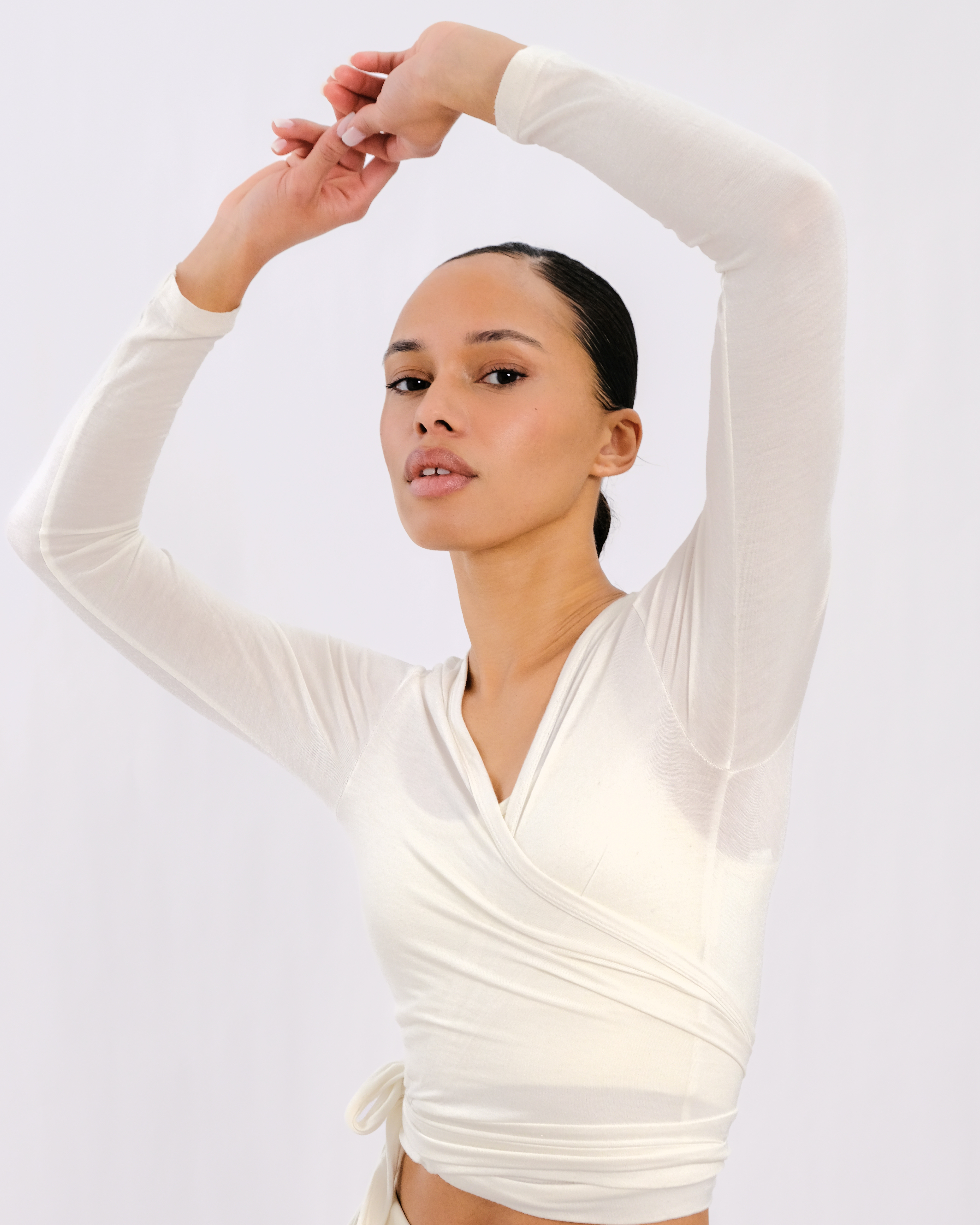 Ā-SOFT™ - Pilates Silk Wrap Top