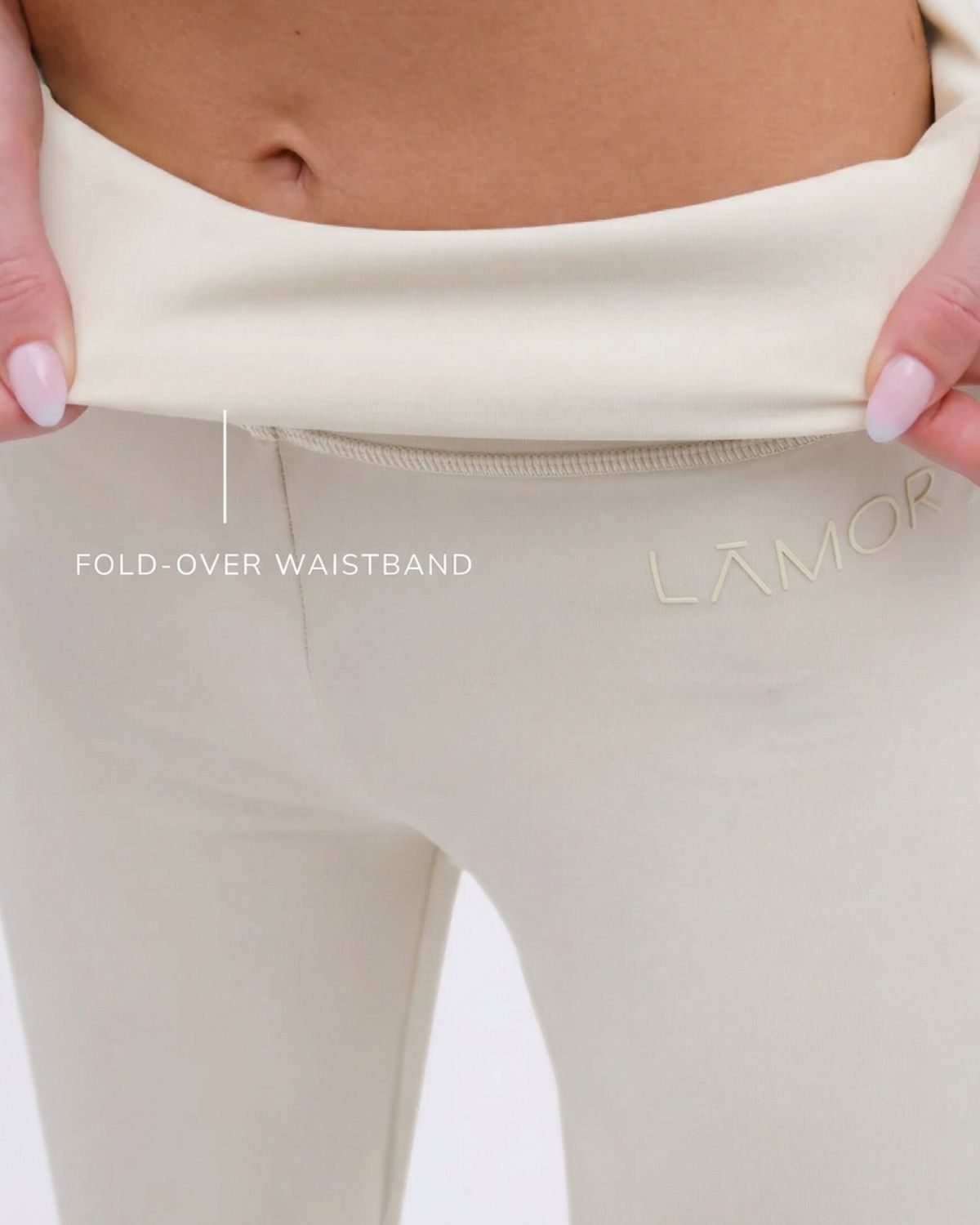 Ā-SCULPT™ Wide Lamor Leg Pants Soft Cream
