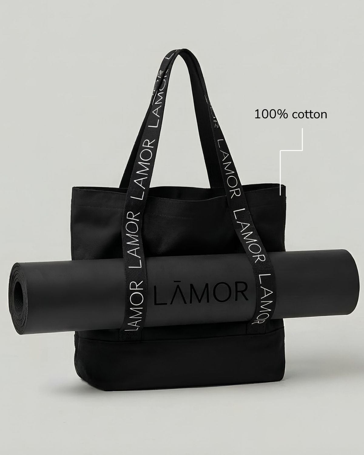 Essential Lamor Cotton Canvas Bag Iron Black
