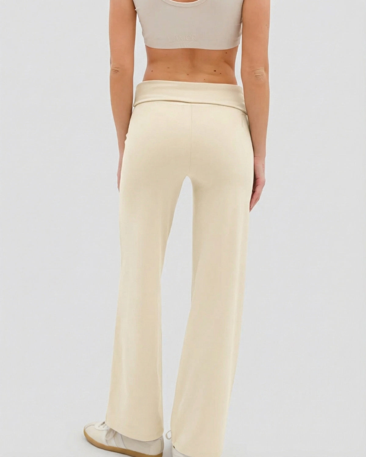 Ā-SCULPT™ Wide Lamor Leg Pants Soft Cream