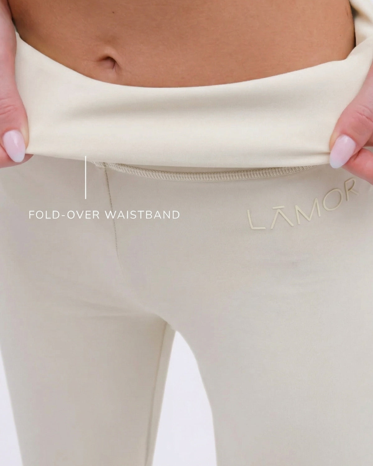 Ā-SCULPT™ Wide Lamor Leg Pants Soft Cream