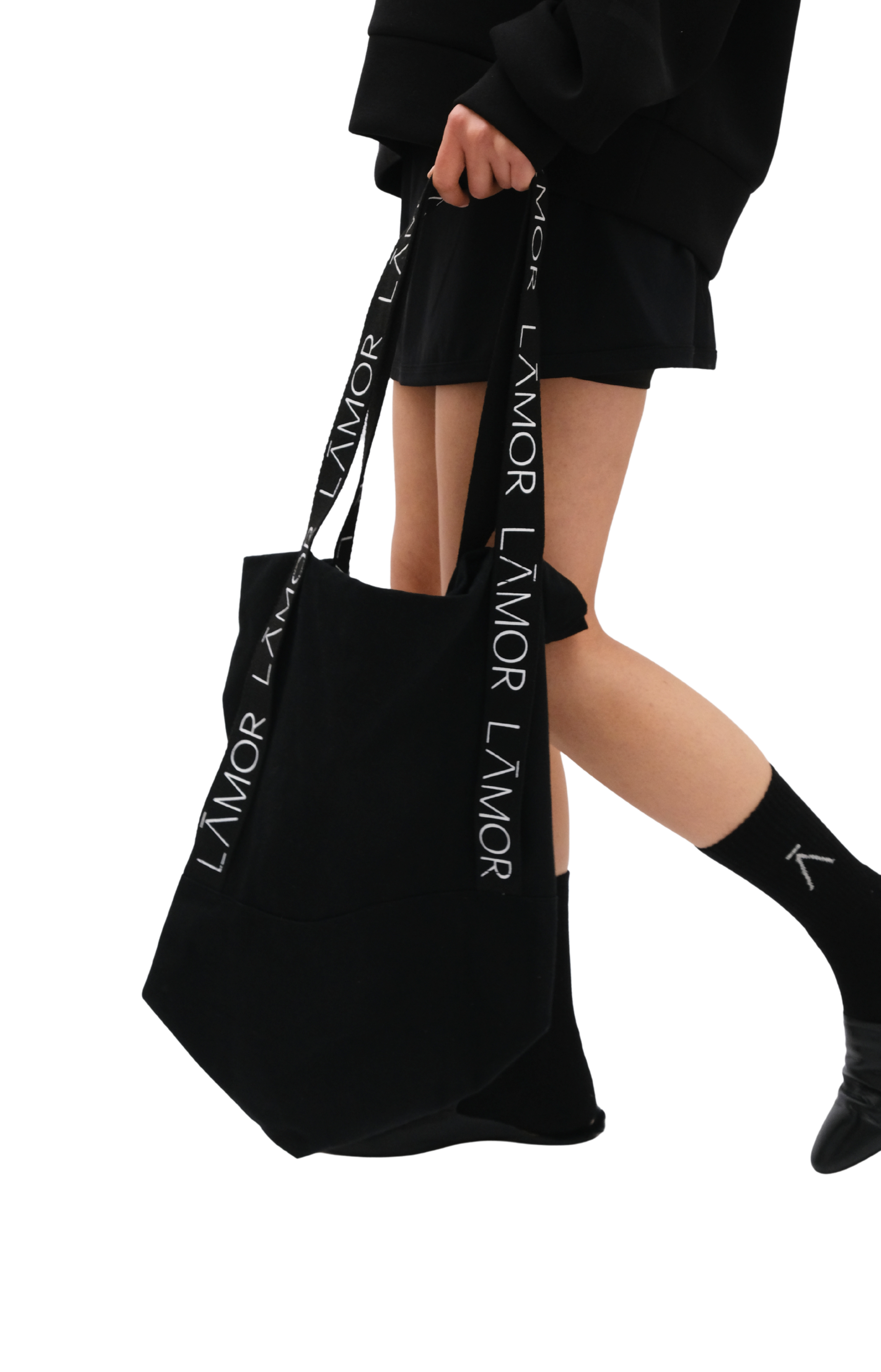 Essential Lamor Cotton Canvas Bag Iron Black