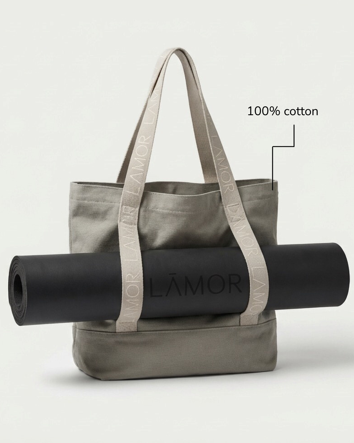Essential Lamor Cotton Canvas Bag Stone