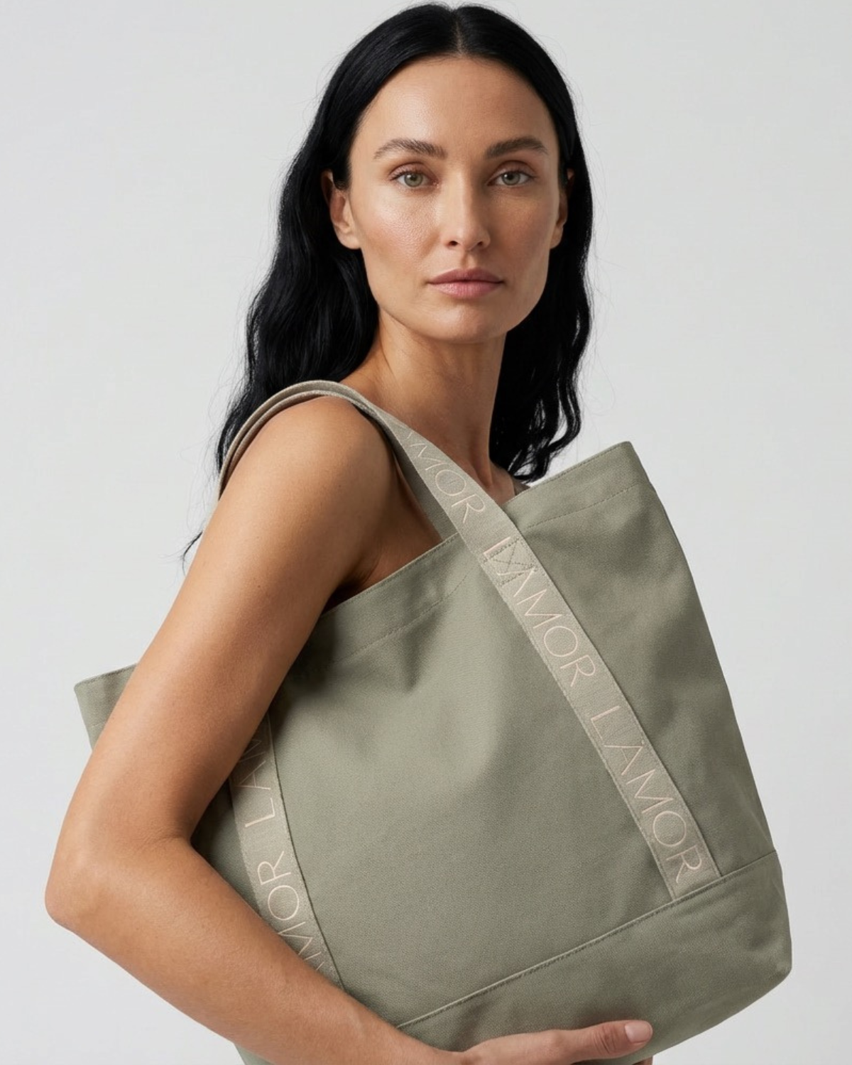 Essential Lamor Cotton Canvas Bag Stone
