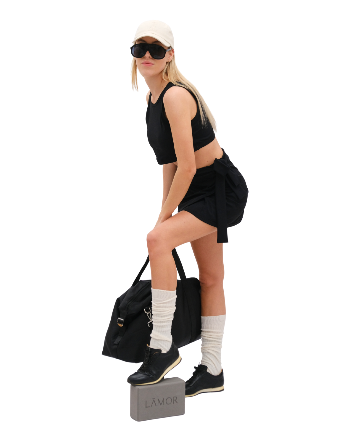 Wickelrock wrap skirt lamor Sportswear Couture Iron Black