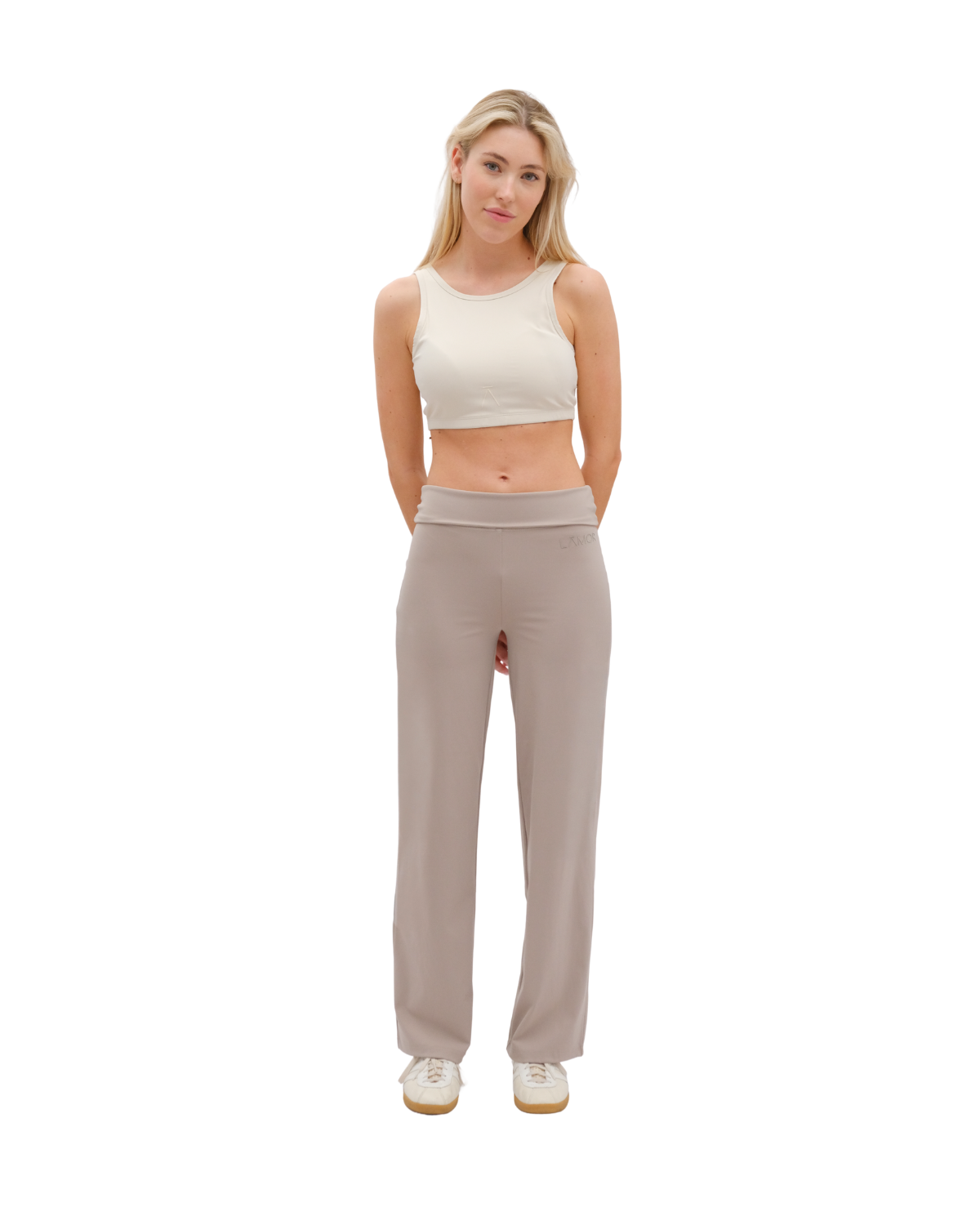 Ā-SCULPT™ Wide Lamor Leg Pants Stone