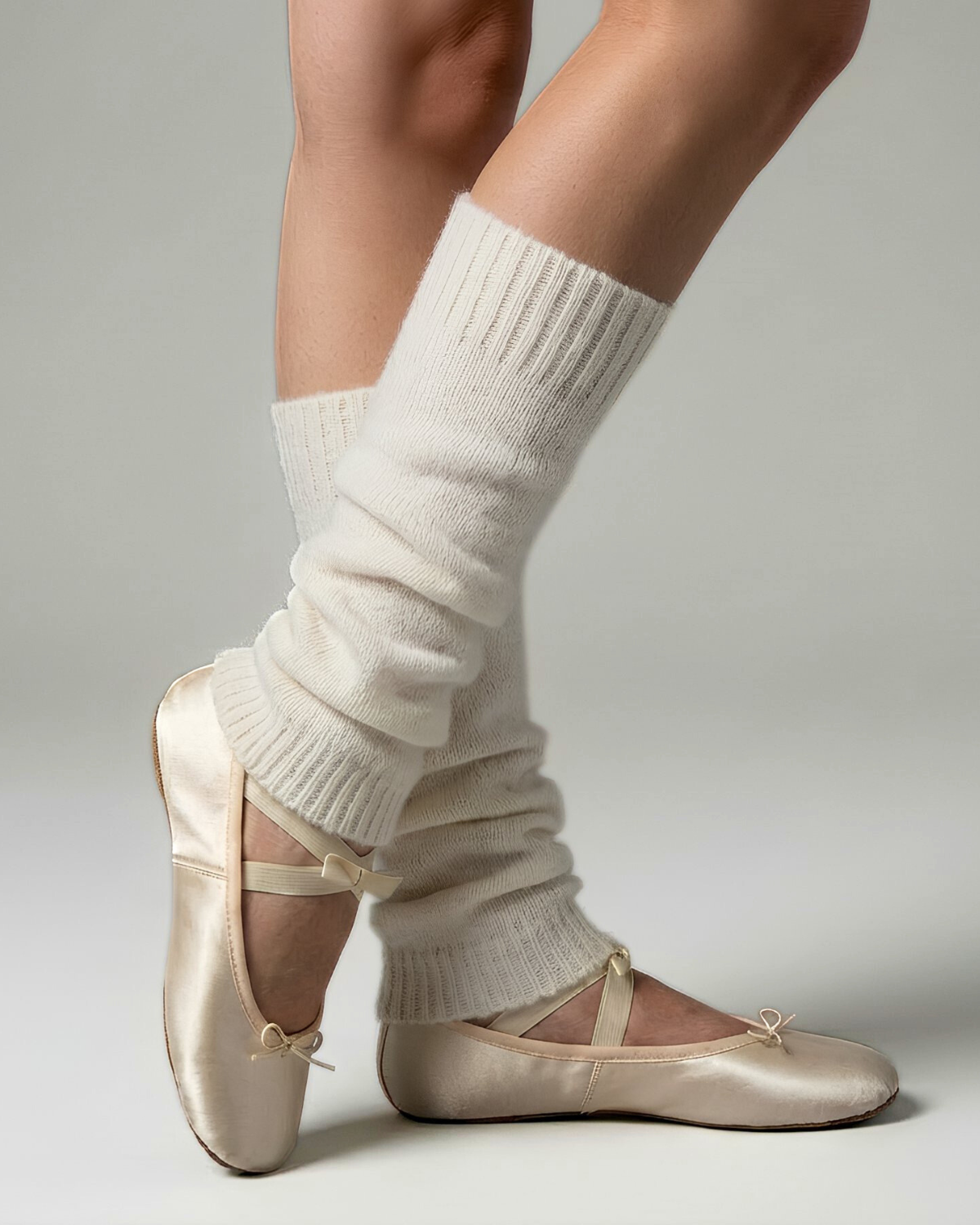 Knit Stulpe Legwarmer “COUTURE” Soft Cream
