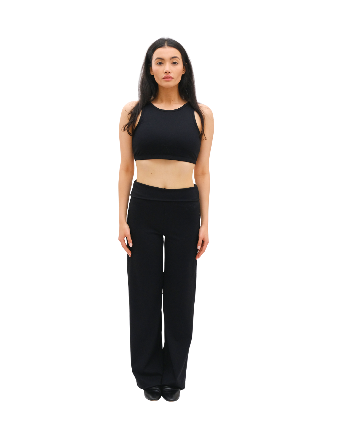Ā-SCULPT™ Wide Lamor Leg Pants Iron black