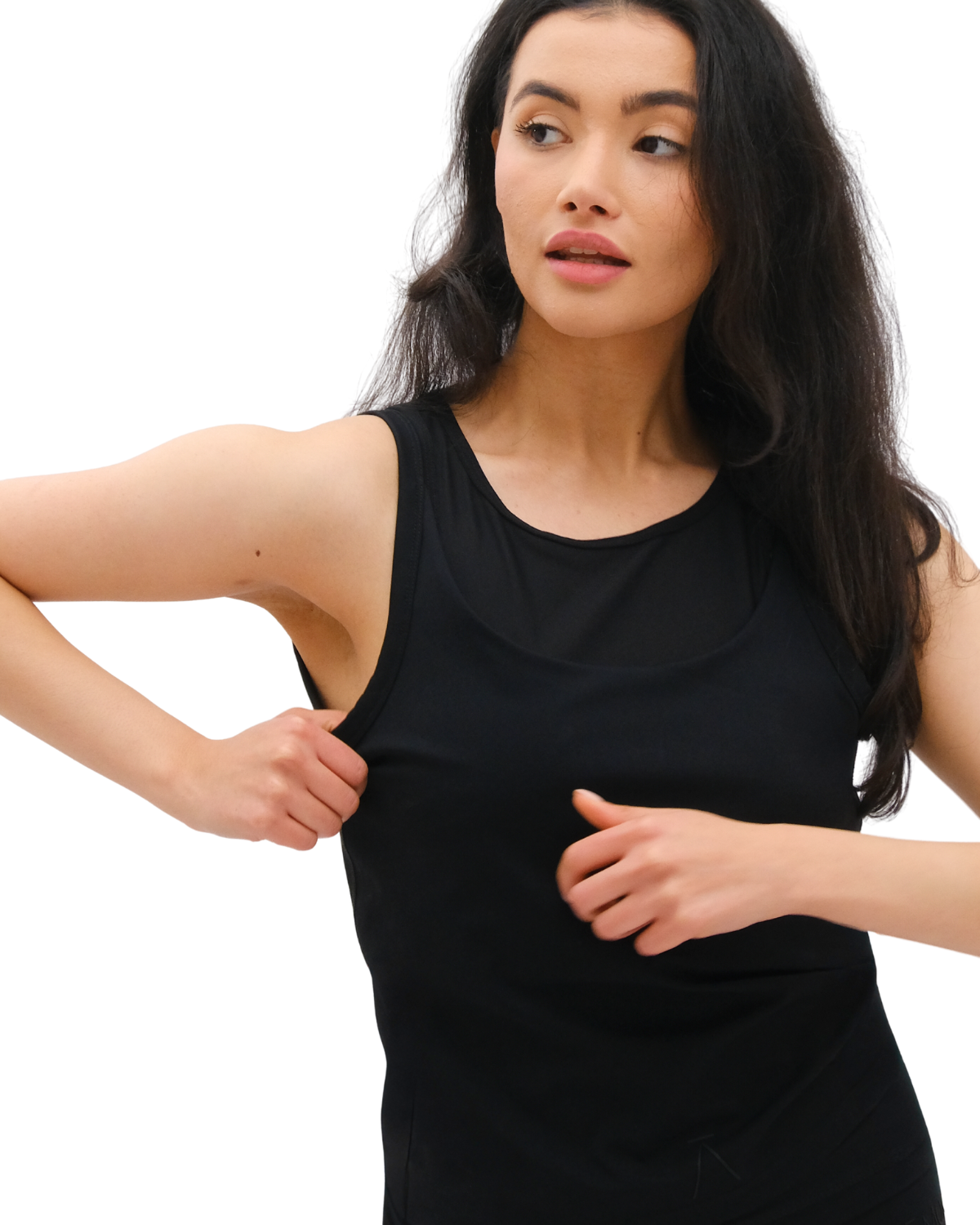 Tanktop with Mesh Lamor Elegance Iron black