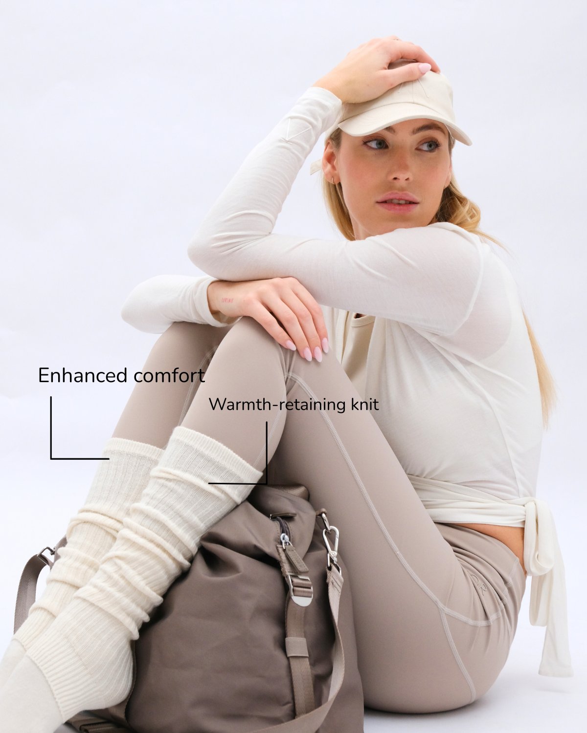 Knit Stulpe Legwarmer “COUTURE” Soft Cream