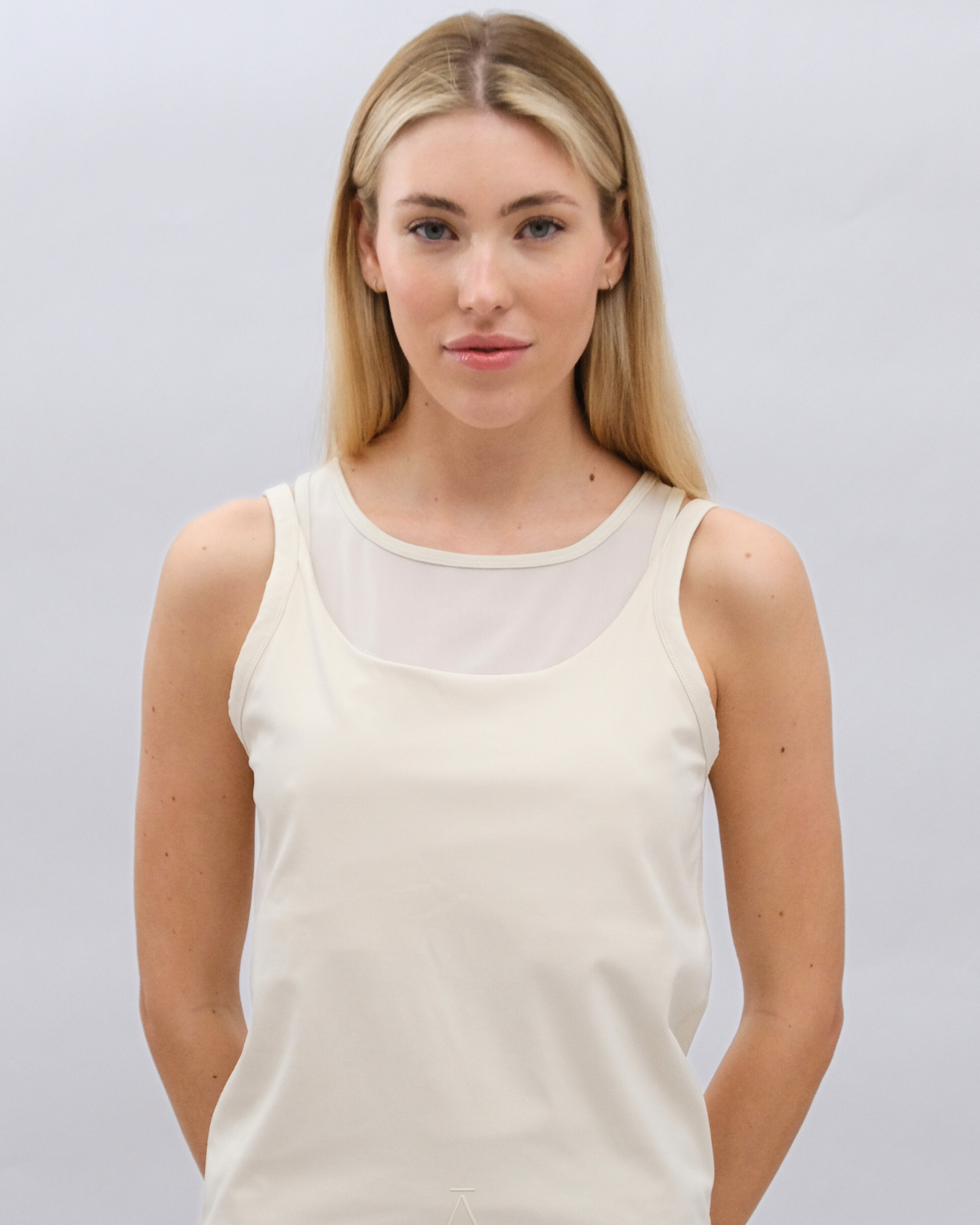 Tanktop with Mesh Lamor Elegance Soft cream