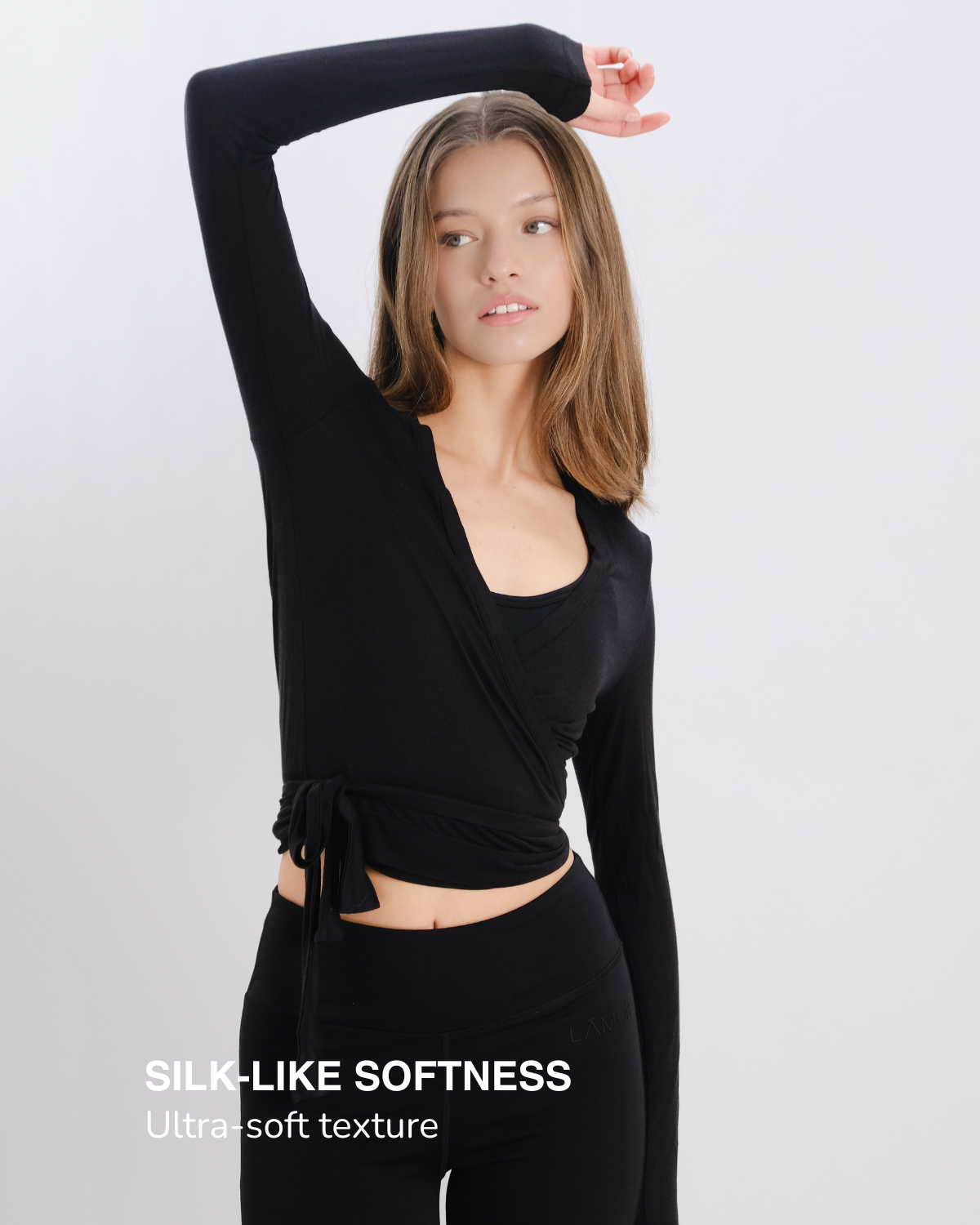 Ā-SOFT™ - Pilates Silk Wrap Top