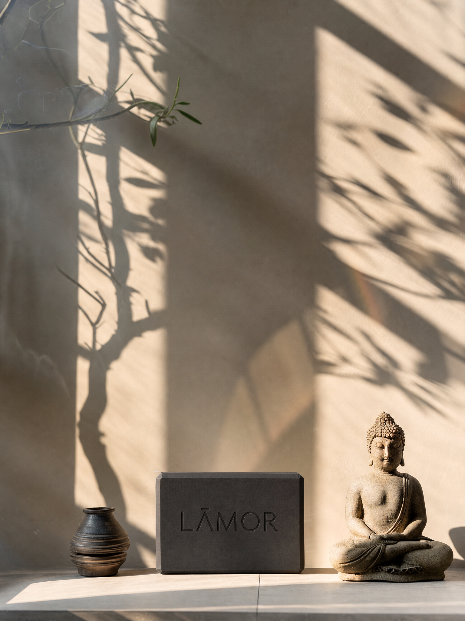 LĀMOR YOGA-BLOCK - BLACK