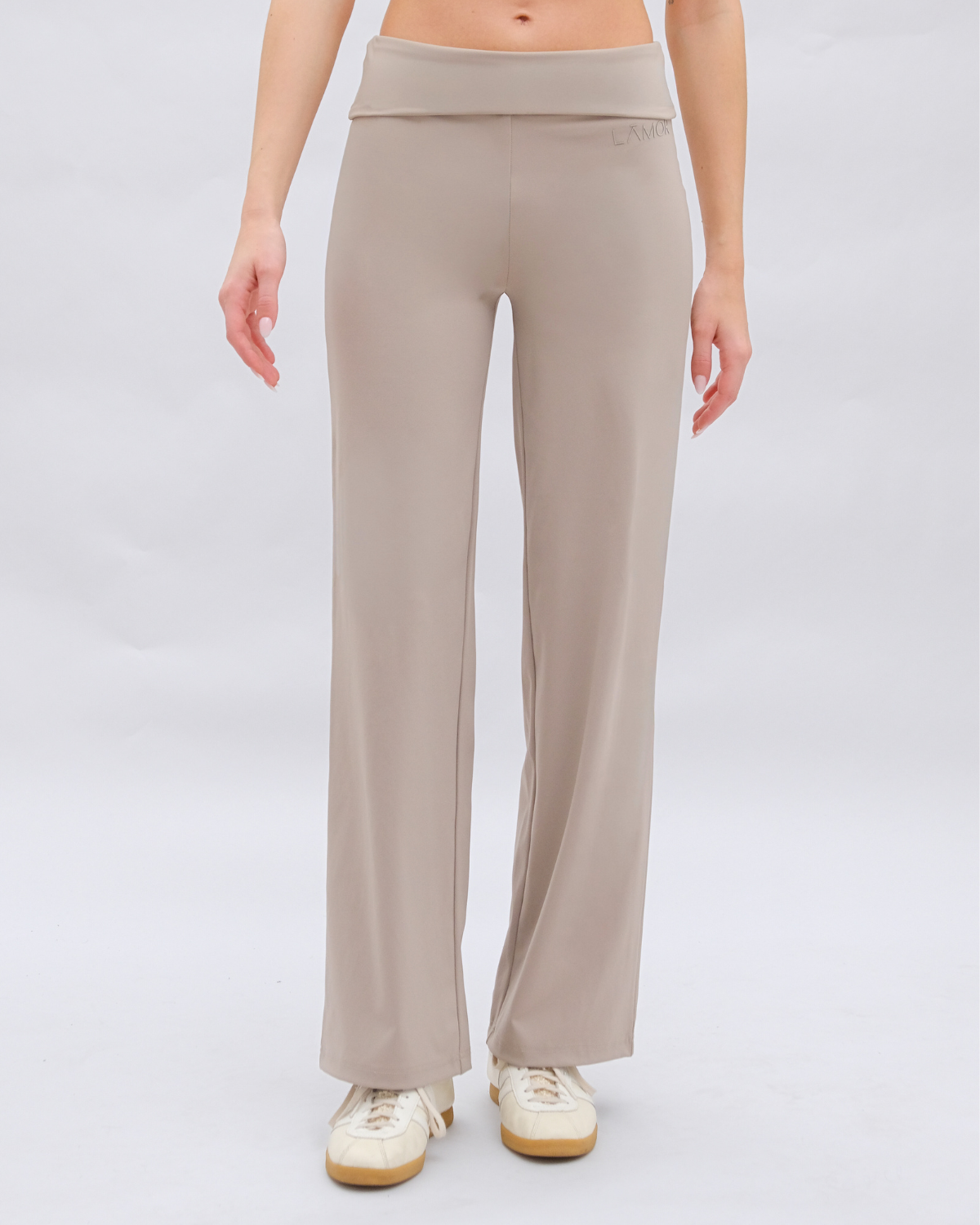 Ā-SCULPT™ Wide Lamor Leg Pants Stone