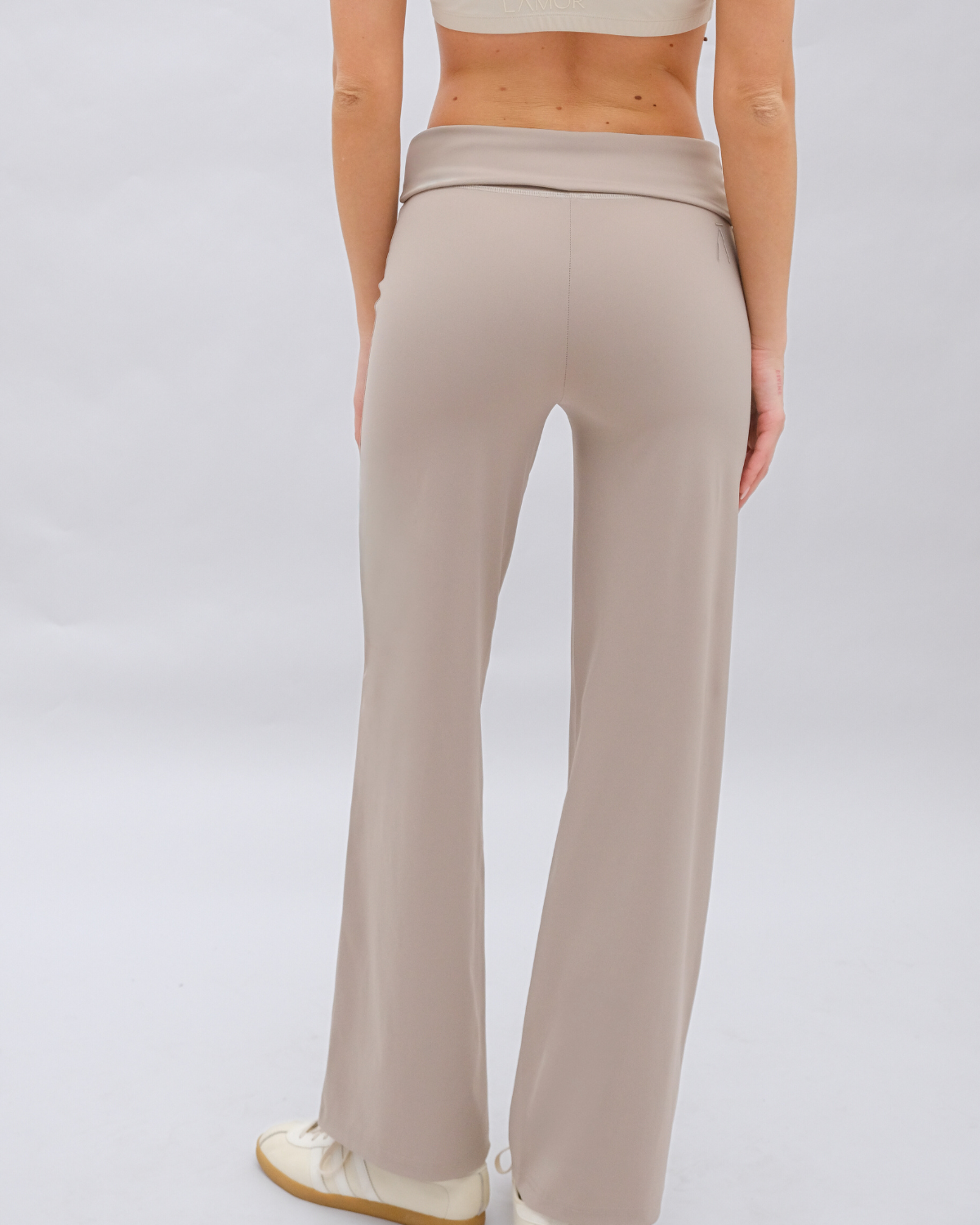 Ā-SCULPT™ Wide Lamor Leg Pants Stone