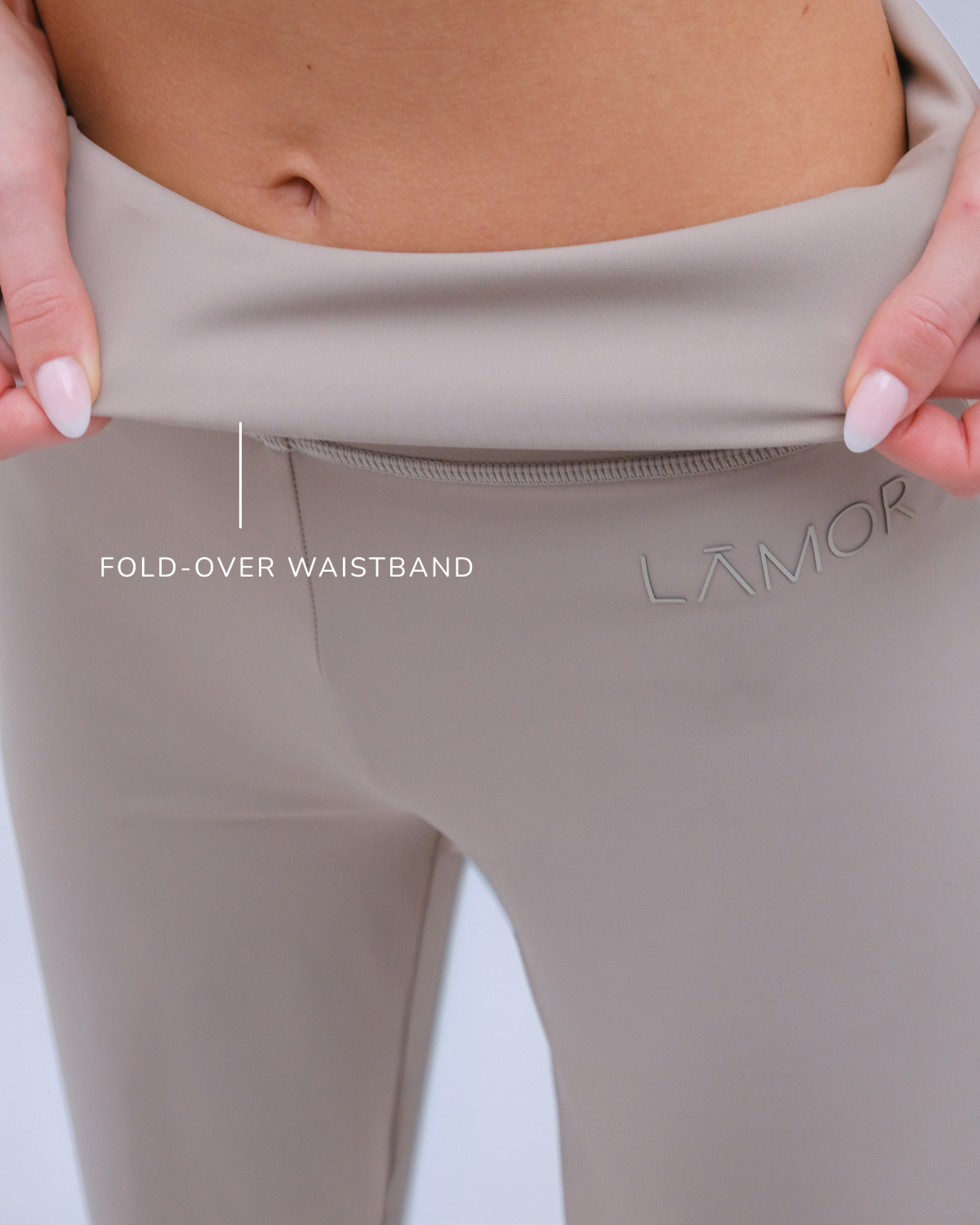 Ā-SCULPT™ Wide Lamor Leg Pants Stone