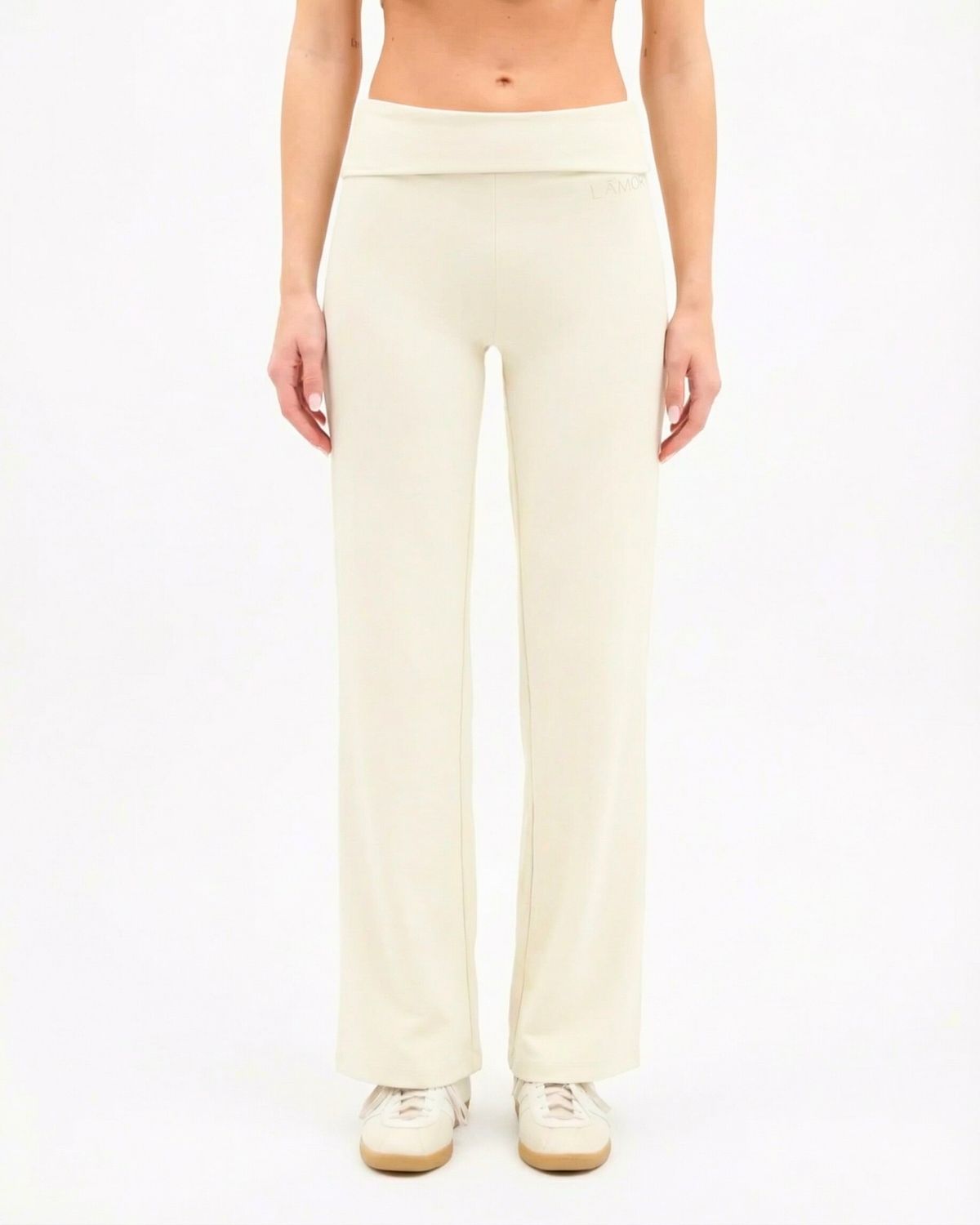 Ā-SCULPT™ Wide Lamor Leg Pants Soft Cream