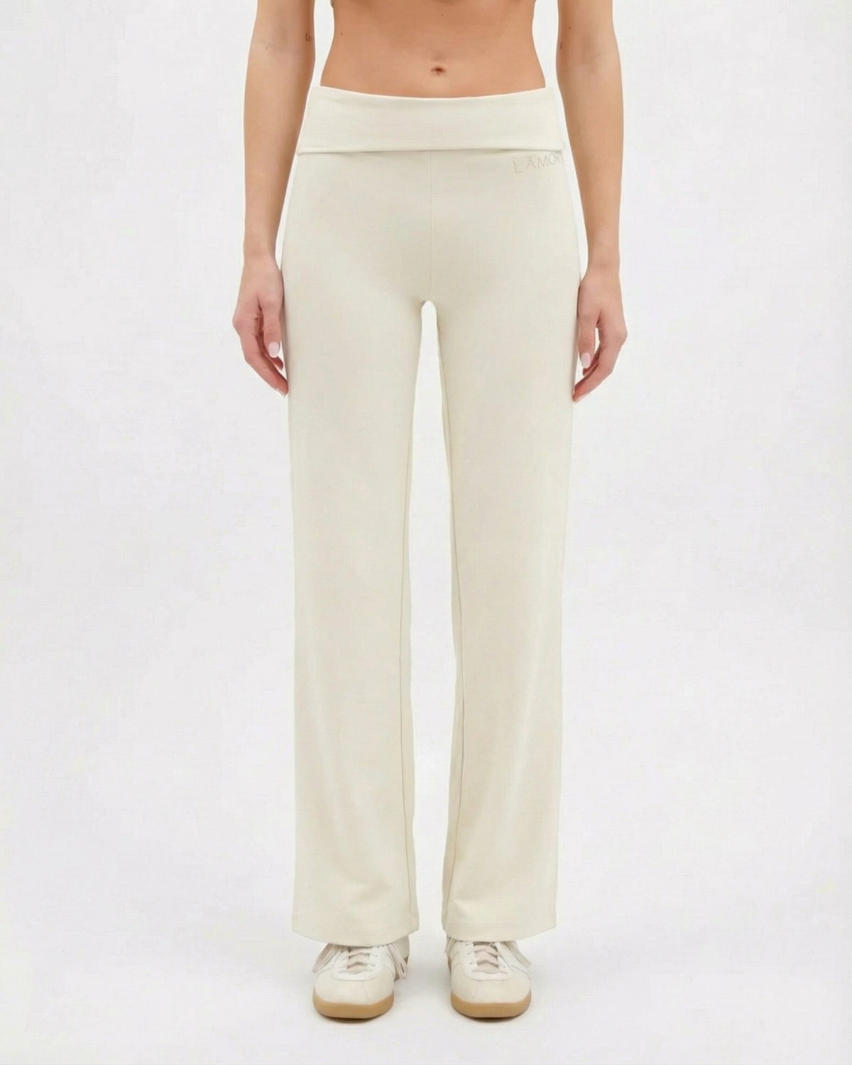 Ā-SCULPT™ Wide Lamor Leg Pants Soft Cream