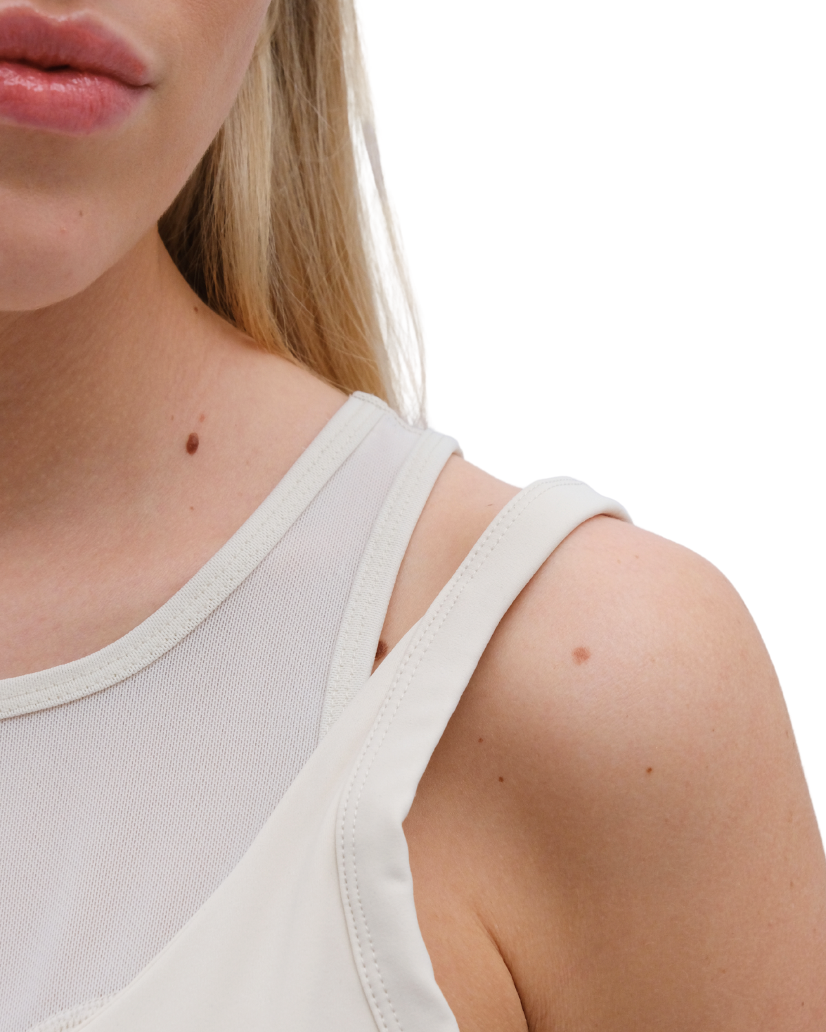 Tanktop with Mesh Lamor Elegance Soft cream