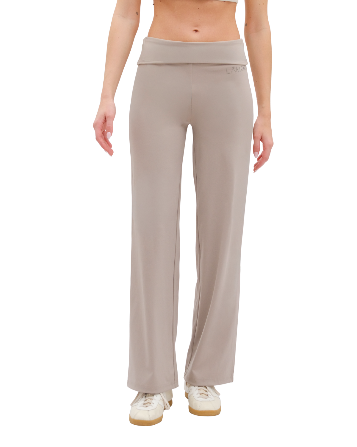 Ā-SCULPT™ Wide Lamor Leg Pants Stone