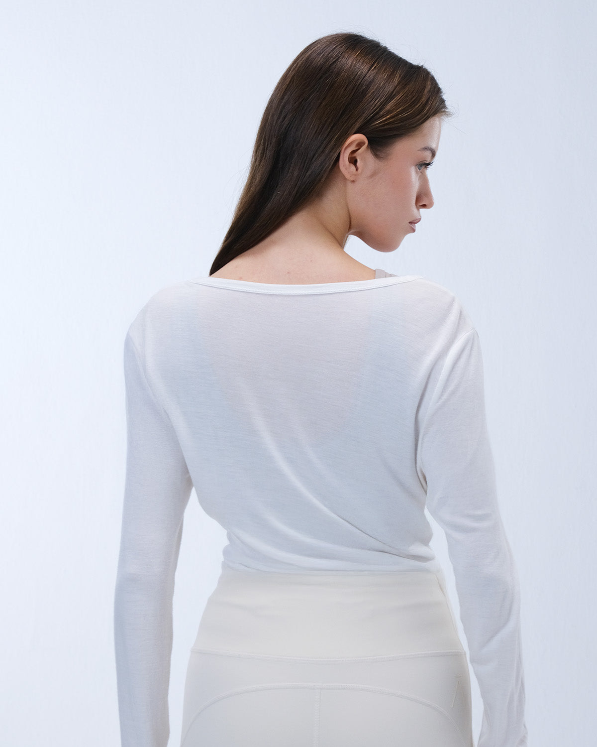 Ā-SOFT™ Silk Jersey  Wrap Top Lamor Cache-Couture Soft cream