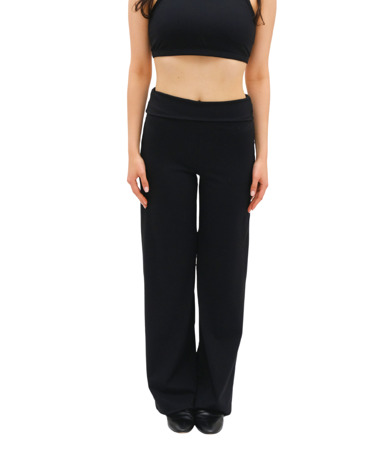 Ā-SCULPT™ Wide Lamor Leg Pants Iron black