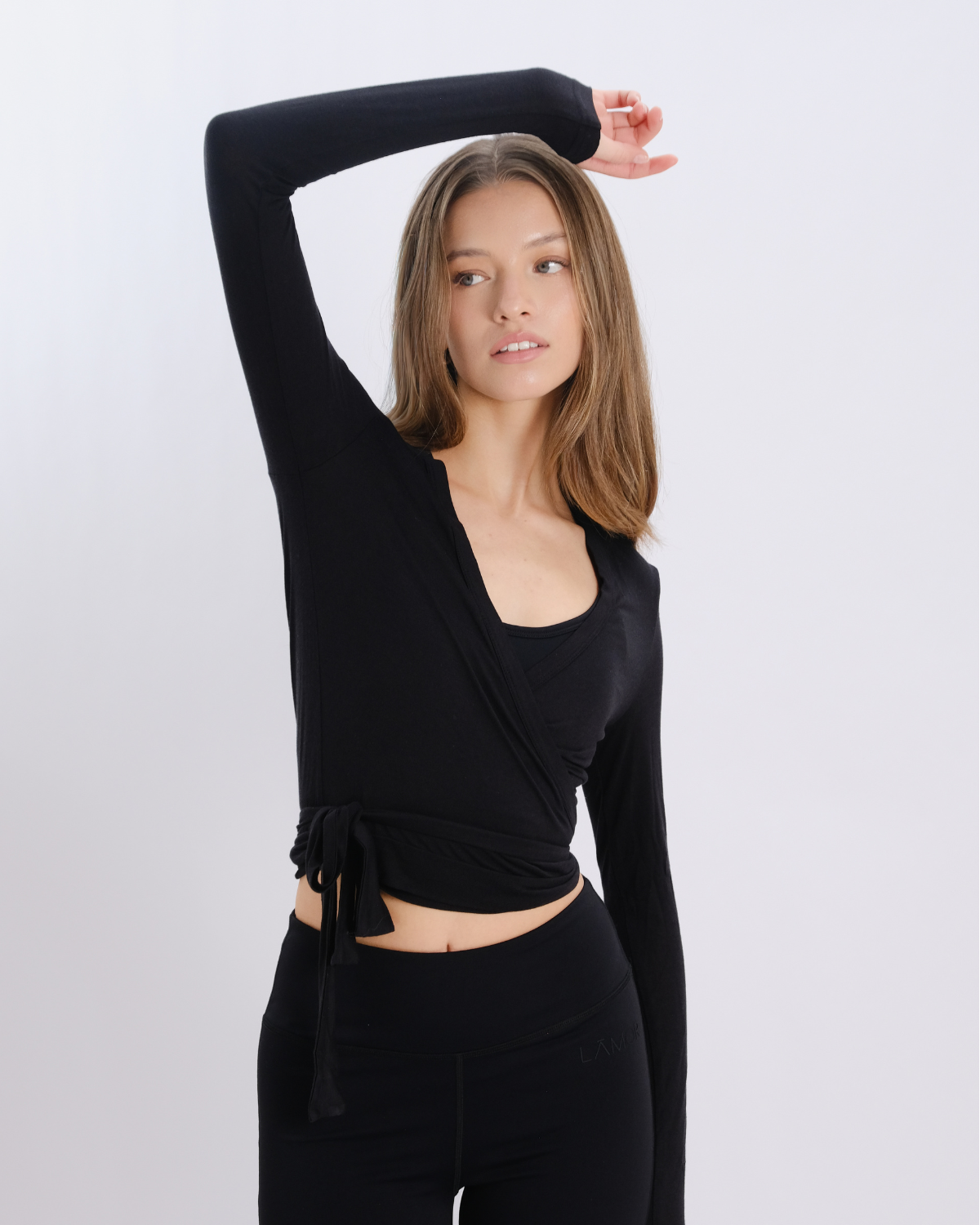 Ā-SOFT™ - Pilates Silk Wrap Top