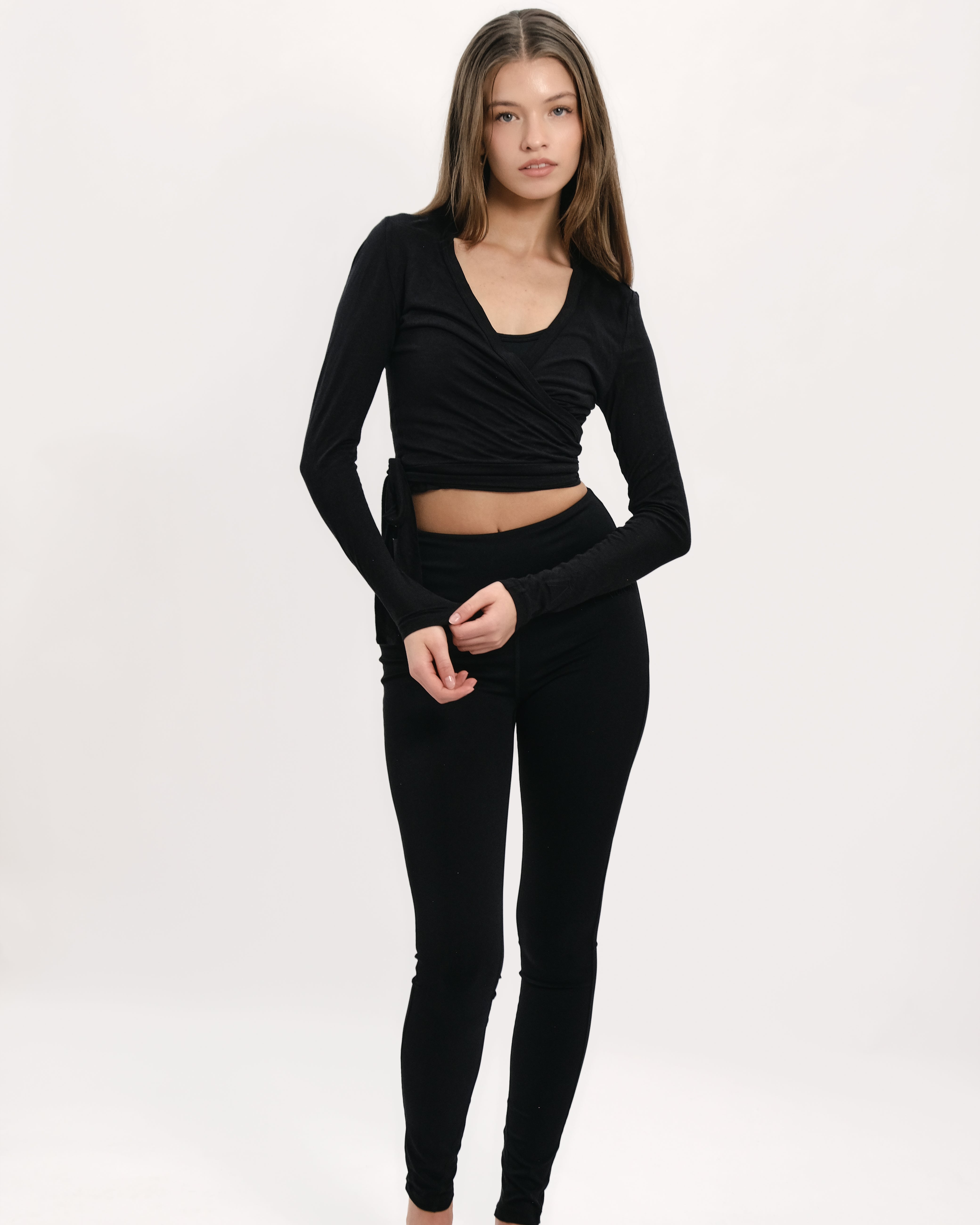 Ā-SOFT™ - Pilates Silk Wrap Top